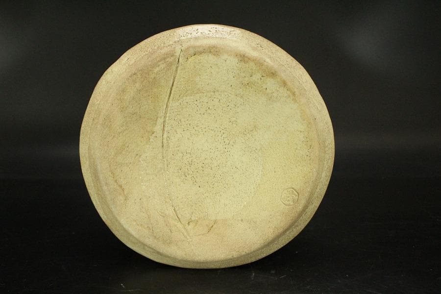 茶道具 織部 水指 在印 美品(BB477)