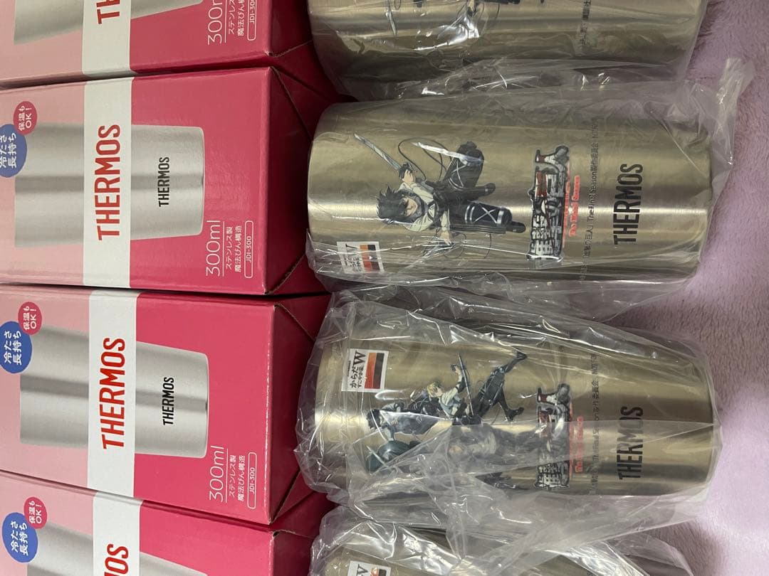 進撃の巨人 タンブラー 非売品コンプリート からだすこやか茶W