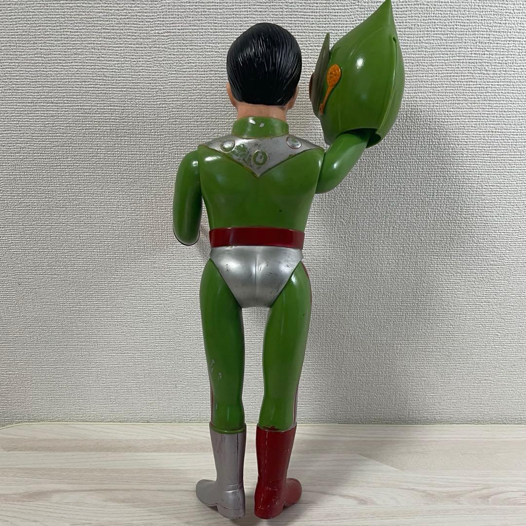 旧バンダイ ソフビ サンダーマスク フィギュア 東洋エージェンシー 面替え