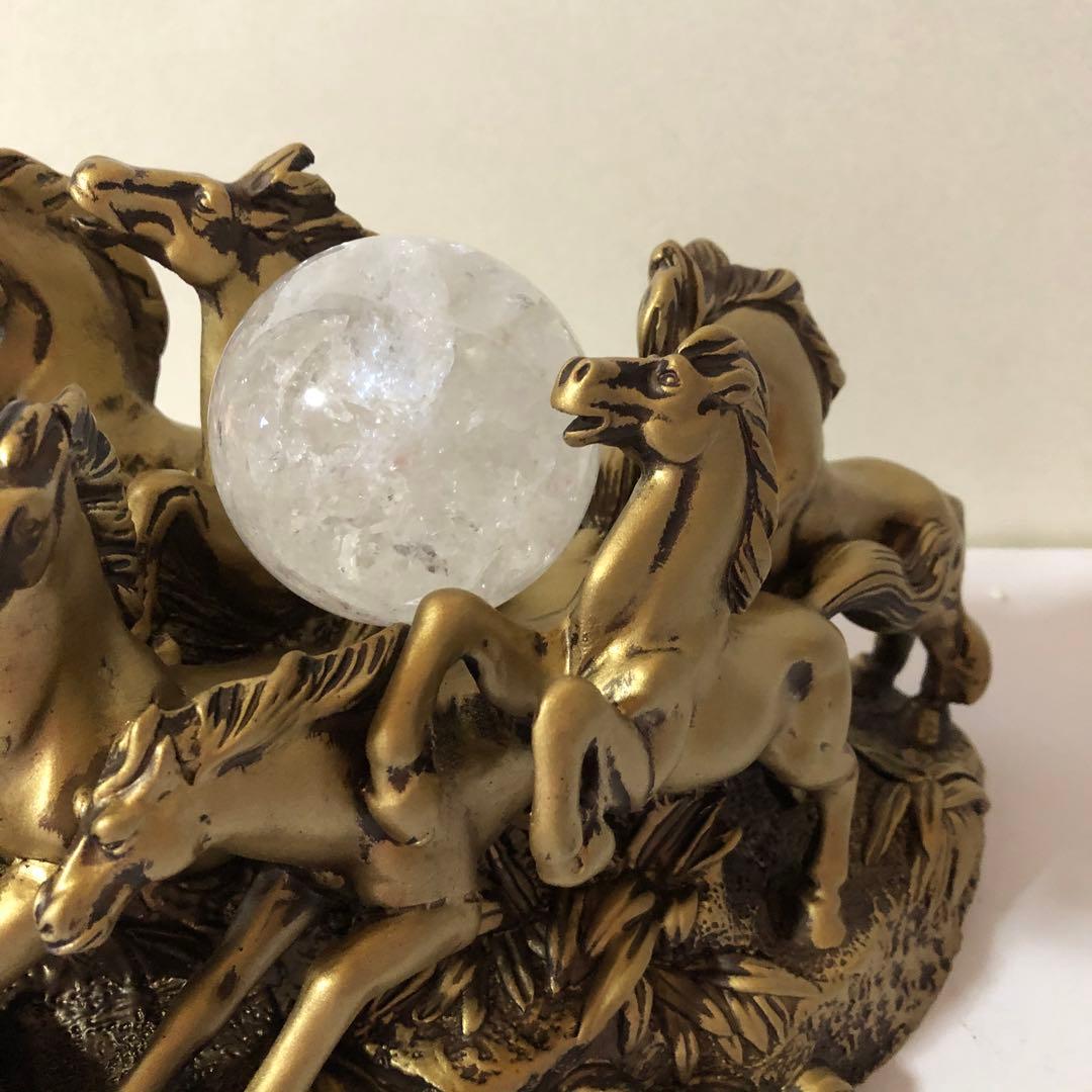 うまくいく　置物　馬　金　2026 午年　ゴールドD