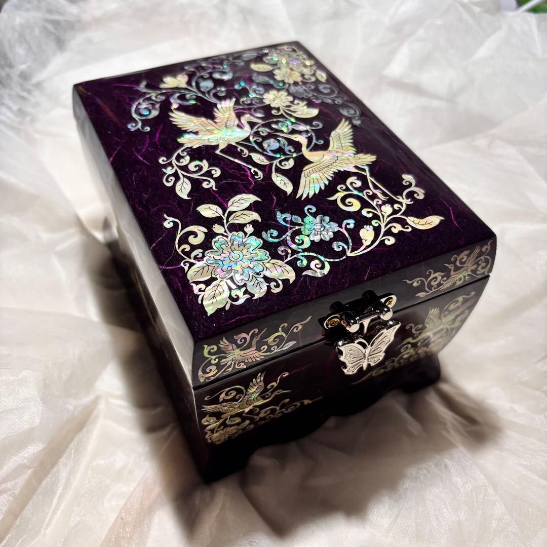 ジュエリーボックス　漆器　マザーオブパール