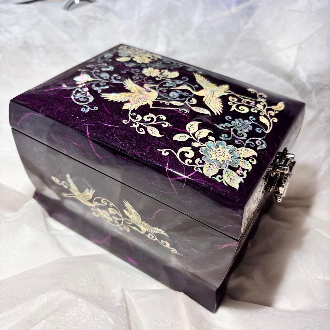 ジュエリーボックス　漆器　マザーオブパール