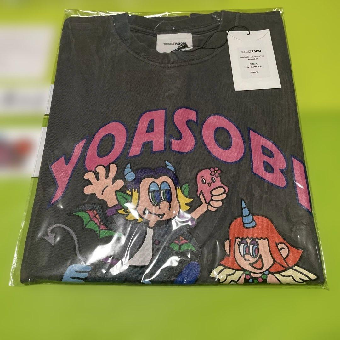 アレ付　未着用　限定YOASOBI×vaultroom Tシャツ L チャコール