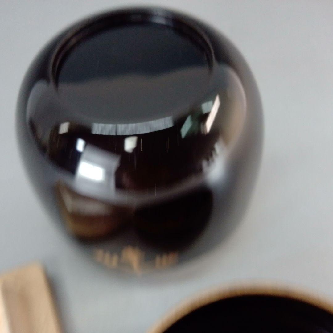 雪華蒔絵　雪花蒔絵　中棗　剛山箱