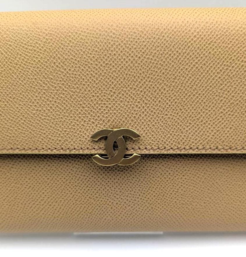 ❤️【未使用級】シャネル 三つ折り 財布 キャビアスキン　ココマーク ココロック