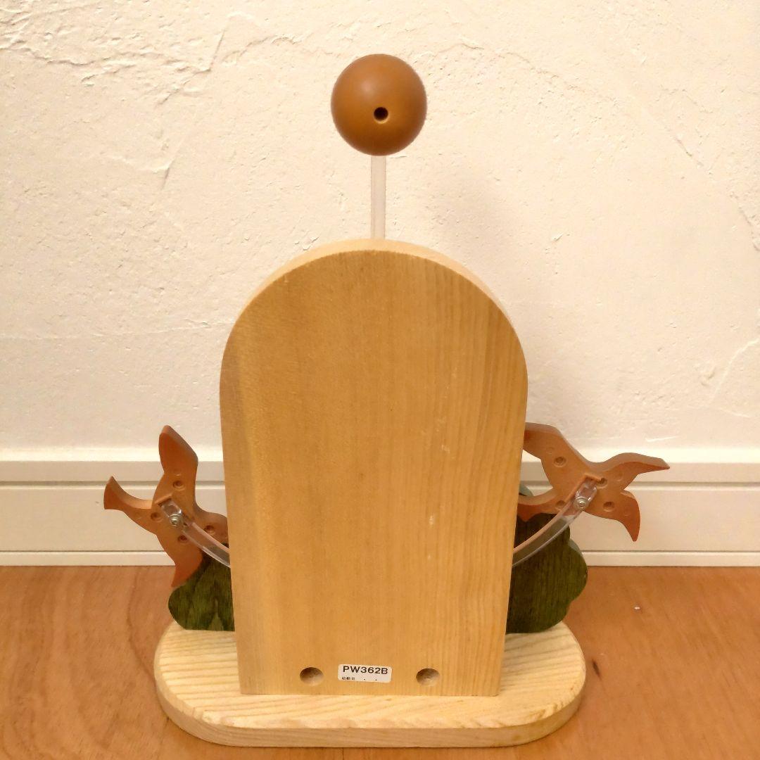 【稀少一点物】服部SEIKO　木製振り子時計　夢飛行　飾り振り子　箱あり品