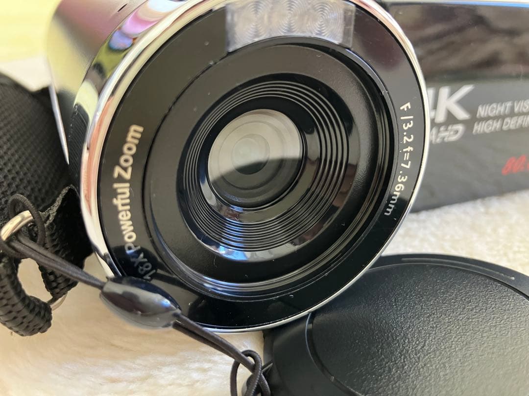 4Kビデオカメラ 本体 リモコン付き予備バッテリー64GBSDカード付属取説