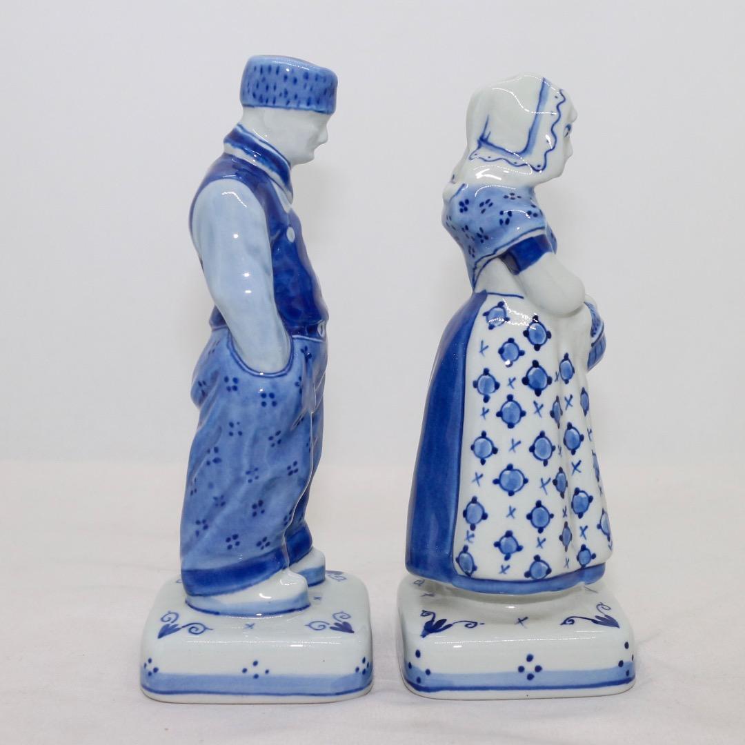  DELFT ロイヤルデルフォト ファーマーと妻 置物 陶器 オランダ