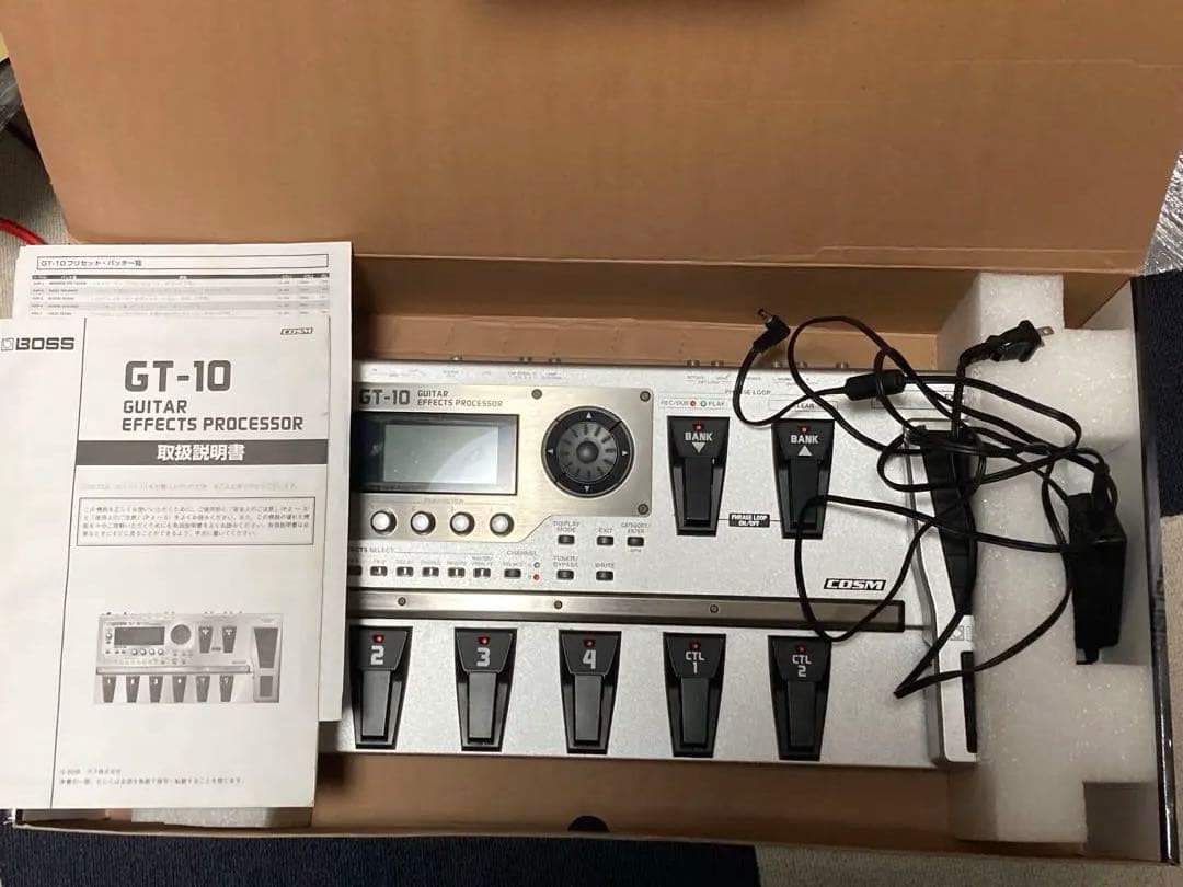 BOSS GT-10 ギター用マルチエフェクターアダプター取説USBケーブル付き