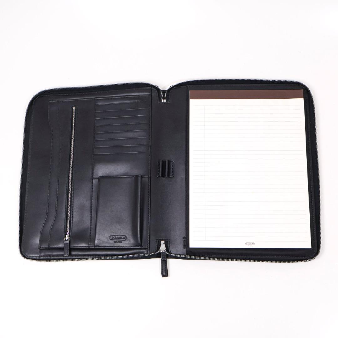 H3749-32◾️オールドコーチ　レザー　マルチケース　レザーバインダー　A４