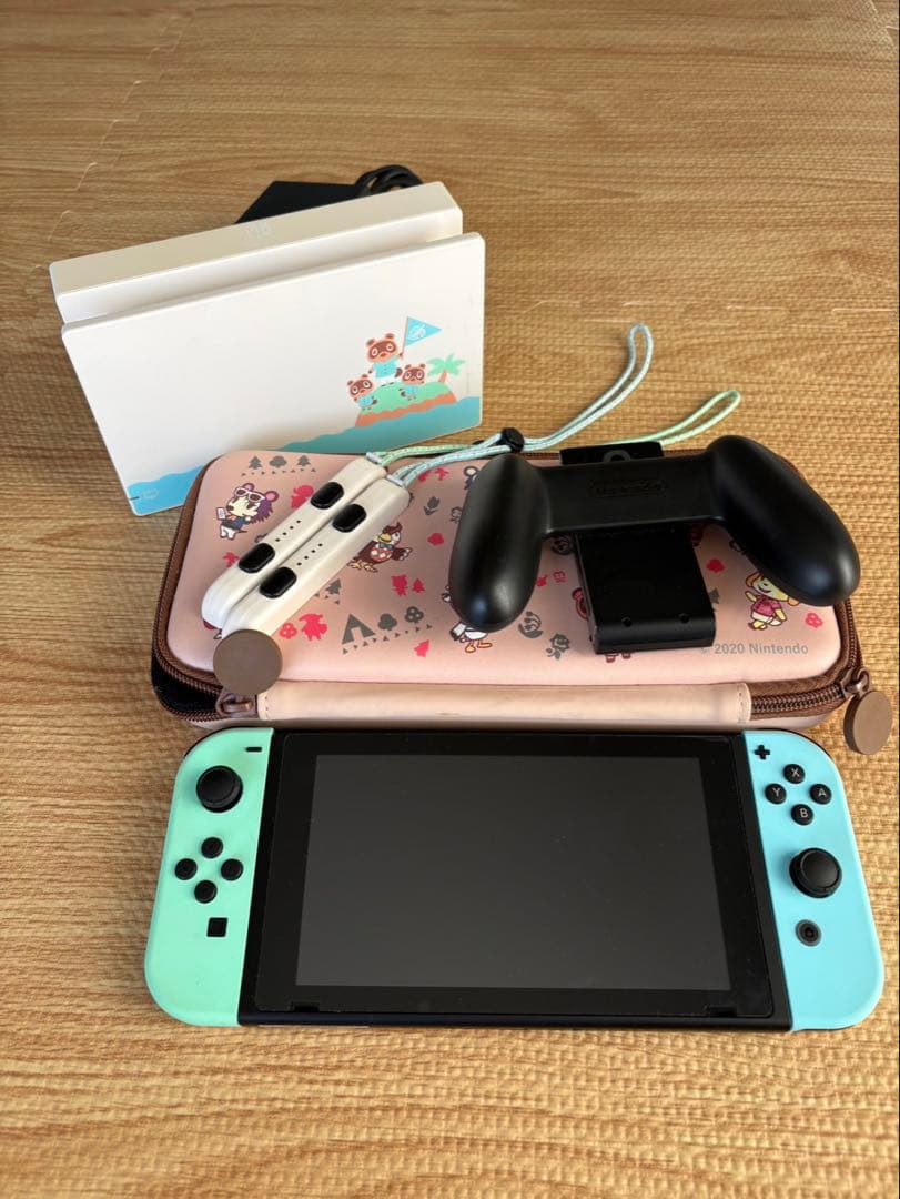 Nintendo Switch 本体 水色 どうぶつの森デザイン