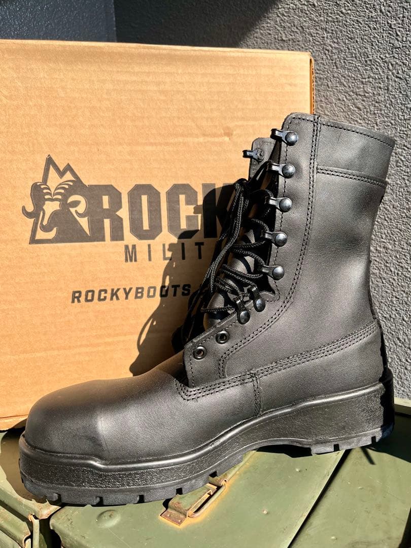 米軍放出未使用品Rocky社 米国製タクティカルブーツスチールトゥ入り 28cm