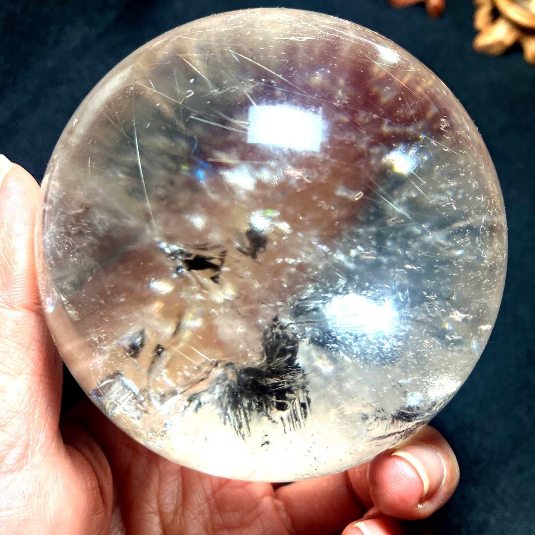 超特大　83mm ゴールドルチルクォーツ　金針水晶　パワーストーン