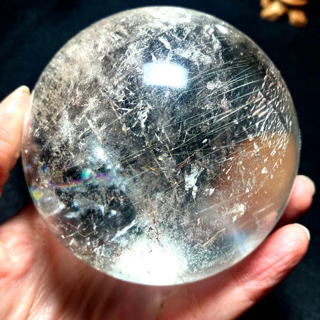 超特大　83mm ゴールドルチルクォーツ　金針水晶　パワーストーン