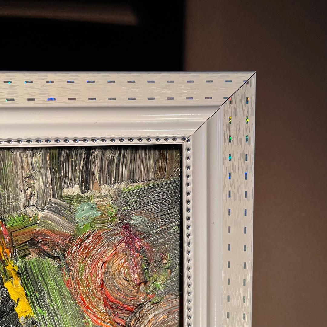 ★真作★ 旭日嘎(シゴラカ) 故郷の人 油絵 貴重作品