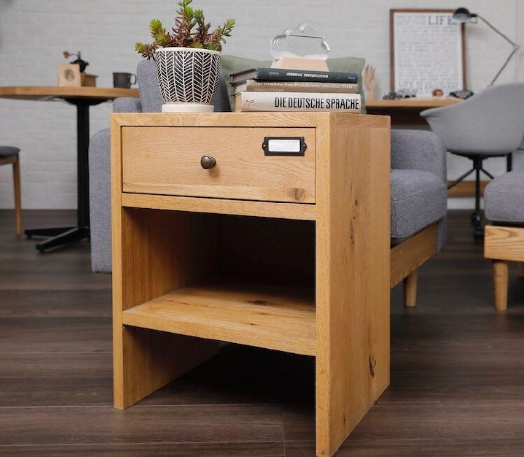 【廃盤☆希少】関家具　AURO アウロ サイドテーブル　オーク材