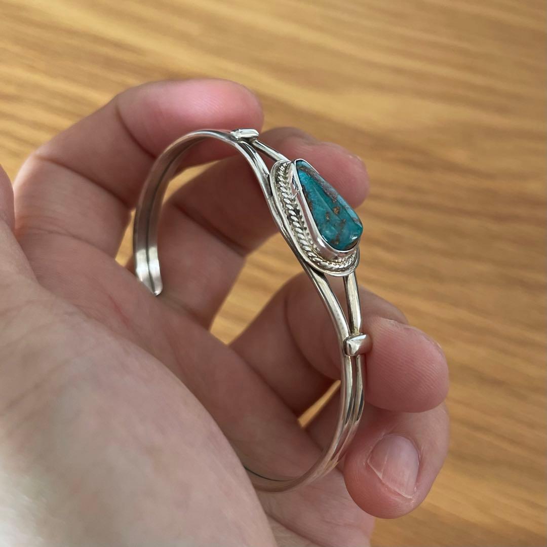 アクセサリー vintage turquoise silver925 bangle