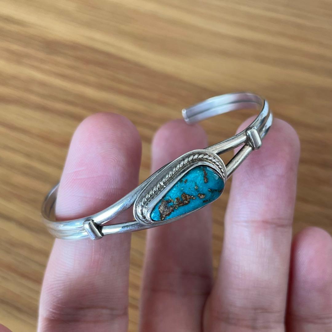 アクセサリー vintage turquoise silver925 bangle