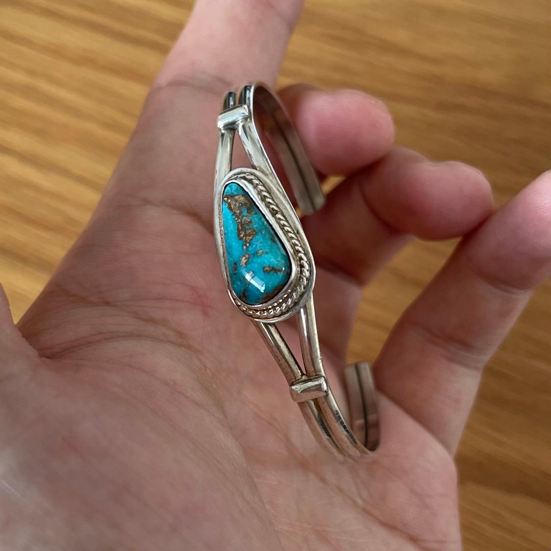 アクセサリー vintage turquoise silver925 bangle