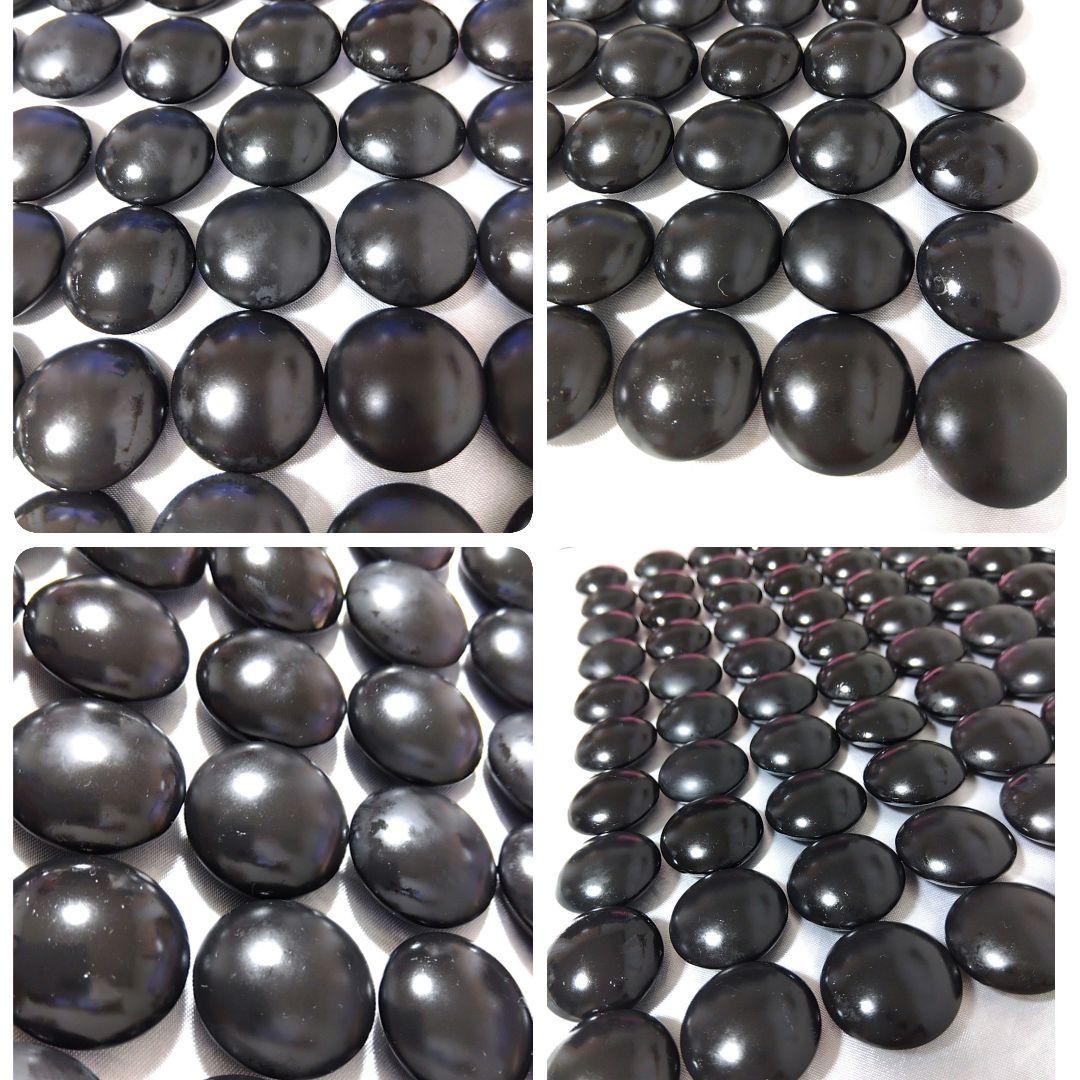 【希少】本那智黒　本蛤白　月　37号　碁盤碁石　那智黒　蛤　囲碁