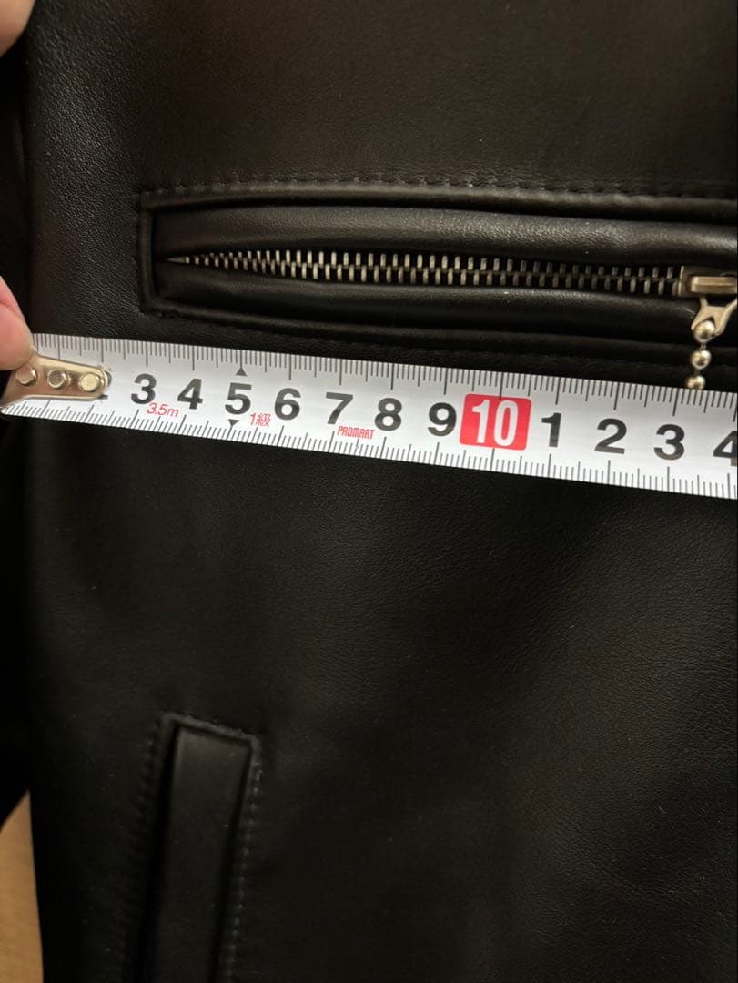 AVIakit ブラックレザー シングルライダース 40