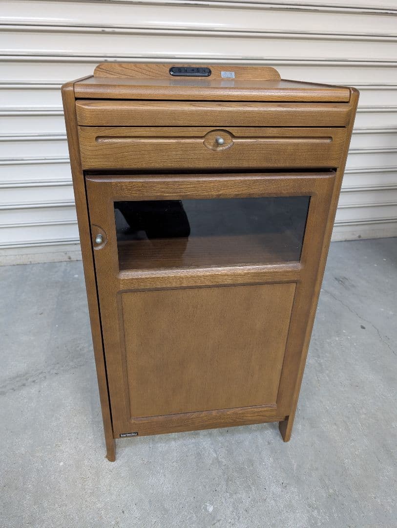 【送料込み】karimoku カリモク FAX台 ガラスキャビネット