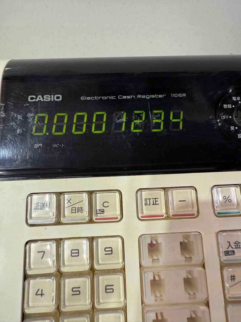 CASIOレジスター　110ER 動作確認済み