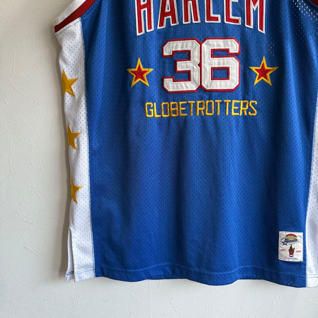 プラチナムフブ ハーレムグローブトロッターズ バスケ ゲームシャツ 00s