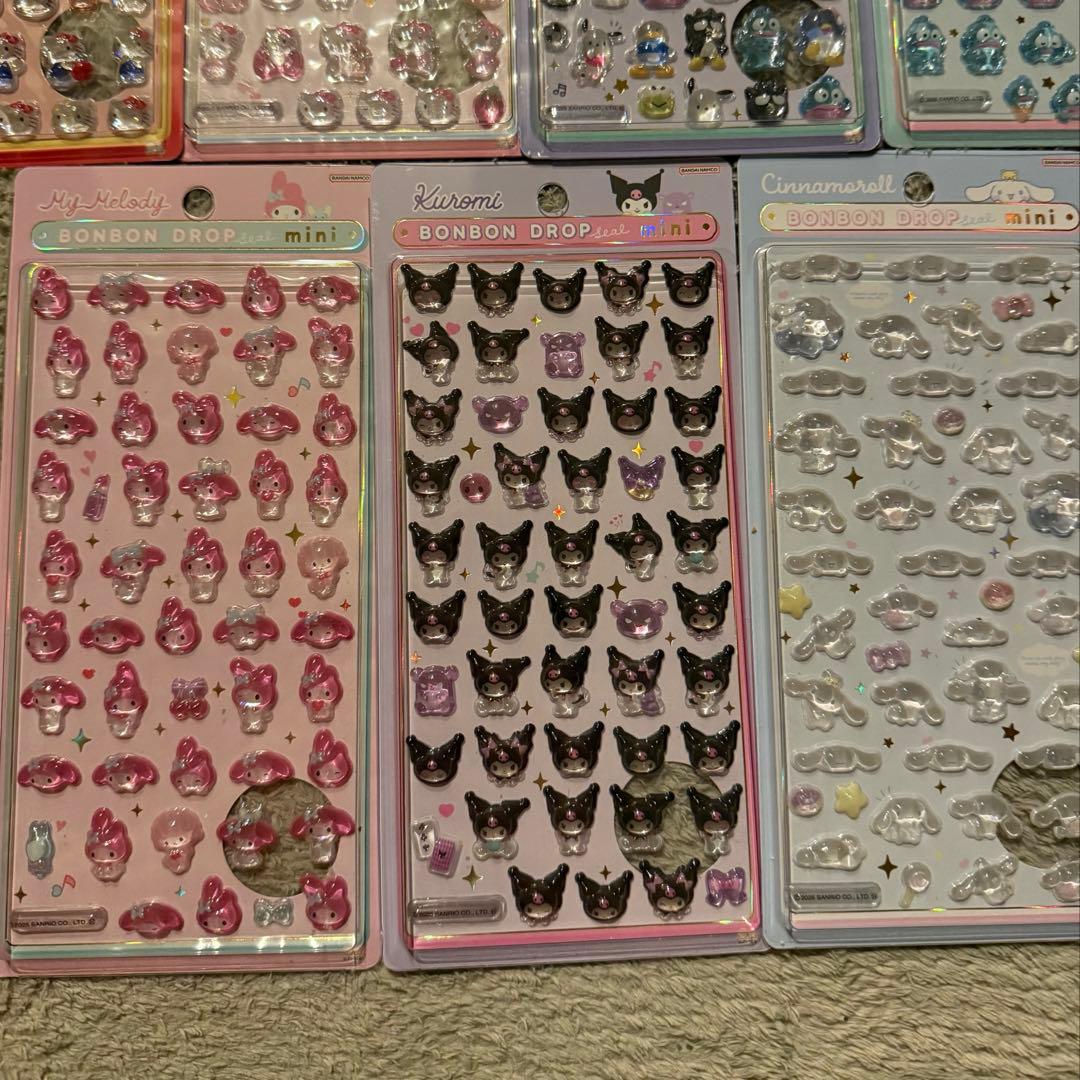 【正規品 新品】サンリオ ボンボンドロップシールミニ 7種