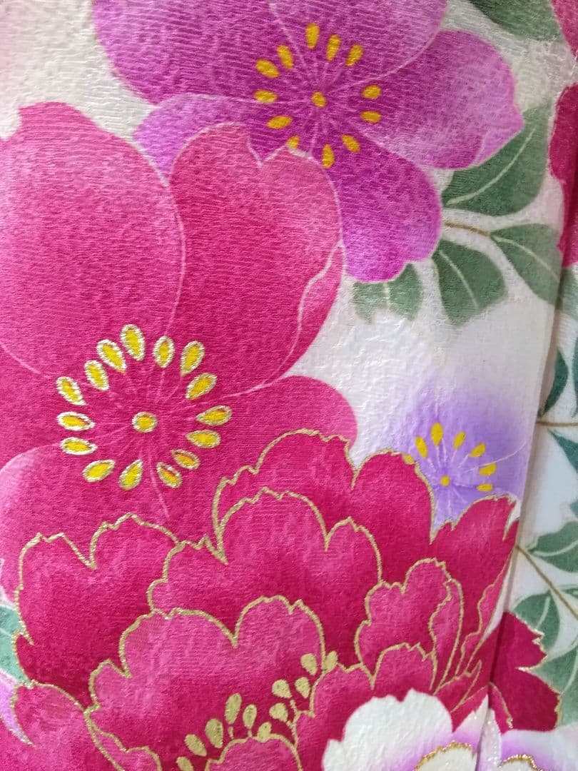 【専用】です‼️振袖、正絹未使用、重ね衿帯揚げ帯締め、袋帯襦袢、ガード加工落款