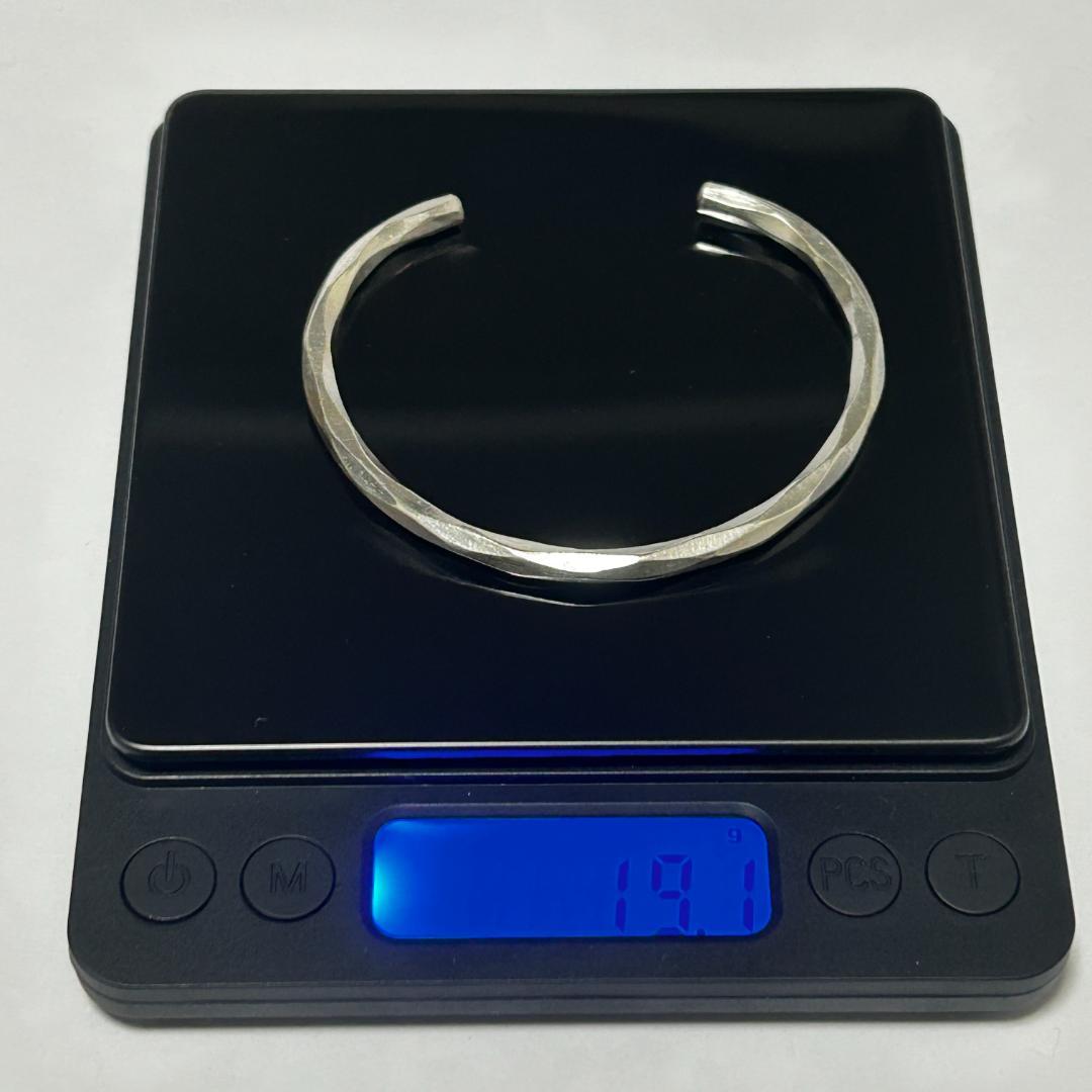 【新品】カレンシルバー バングル タイ北部 カレン族 ハンドメイド1/3