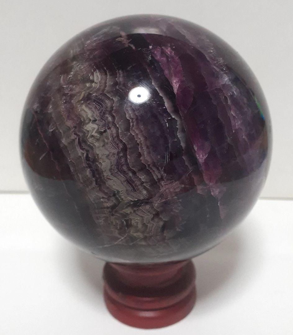 お値下げ！　紫色天然石　丸玉　直径8.7cm　重量1150g