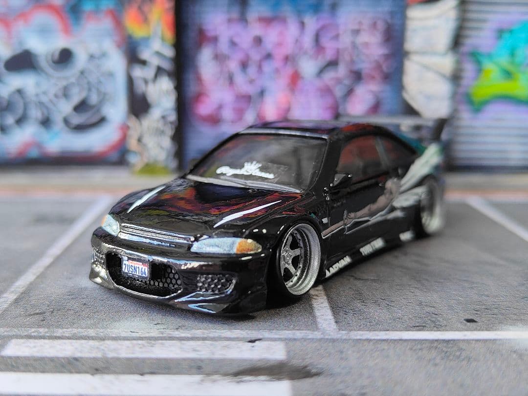 ホットウィールカスタム ホンダ シビック スポコン仕様 深リム トミカ改造