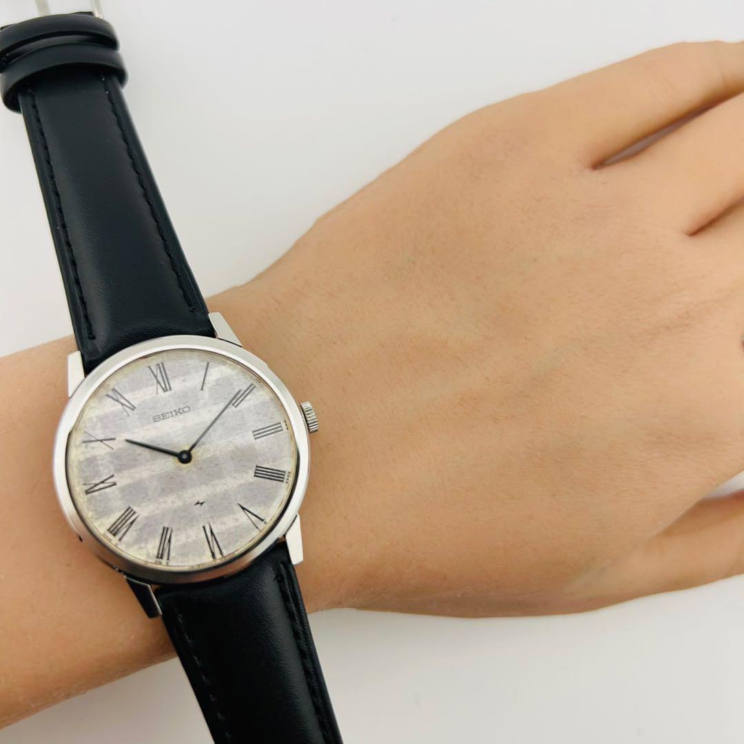 【美品】SEIKO 腕時計　手巻き　シルバー　ヴィンテージ セイコー