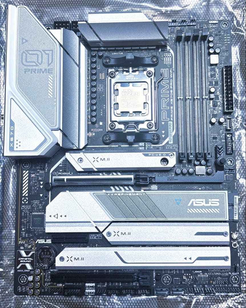 動作品AMD RYZEN9 7900x＋prime x670E pro WiFi