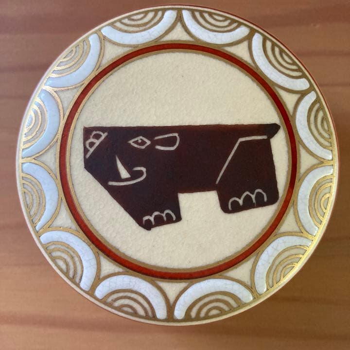 干支 亥 香合★瑞山 造★共箱★かわいい猪のお香入れ★ヴィンテージ茶道具