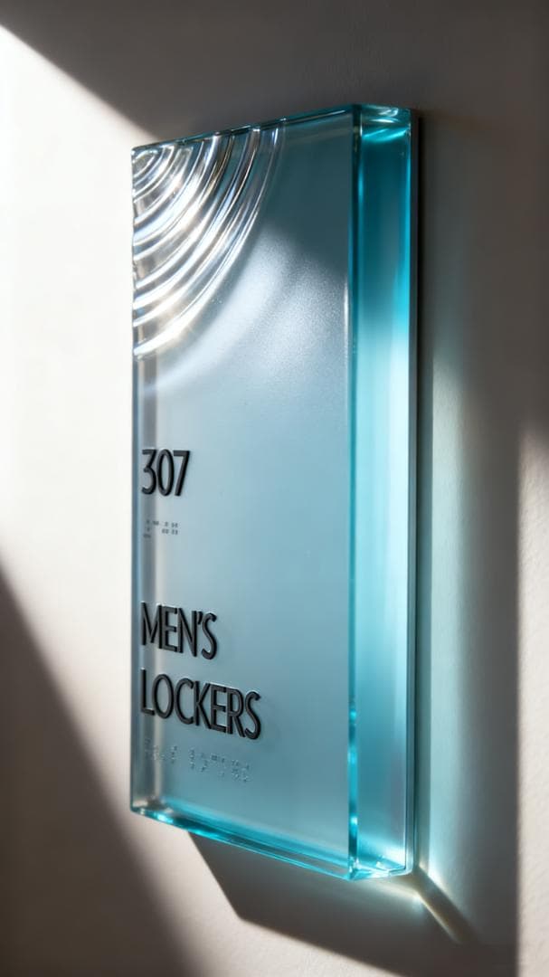 アクリル異形サイン｜ホテル・オフィス用モダンデザイン 高級ホテル・店舗向け