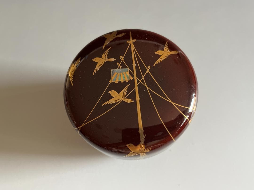 司光作　秋野の蒔絵　大棗　茶道具　薄茶器