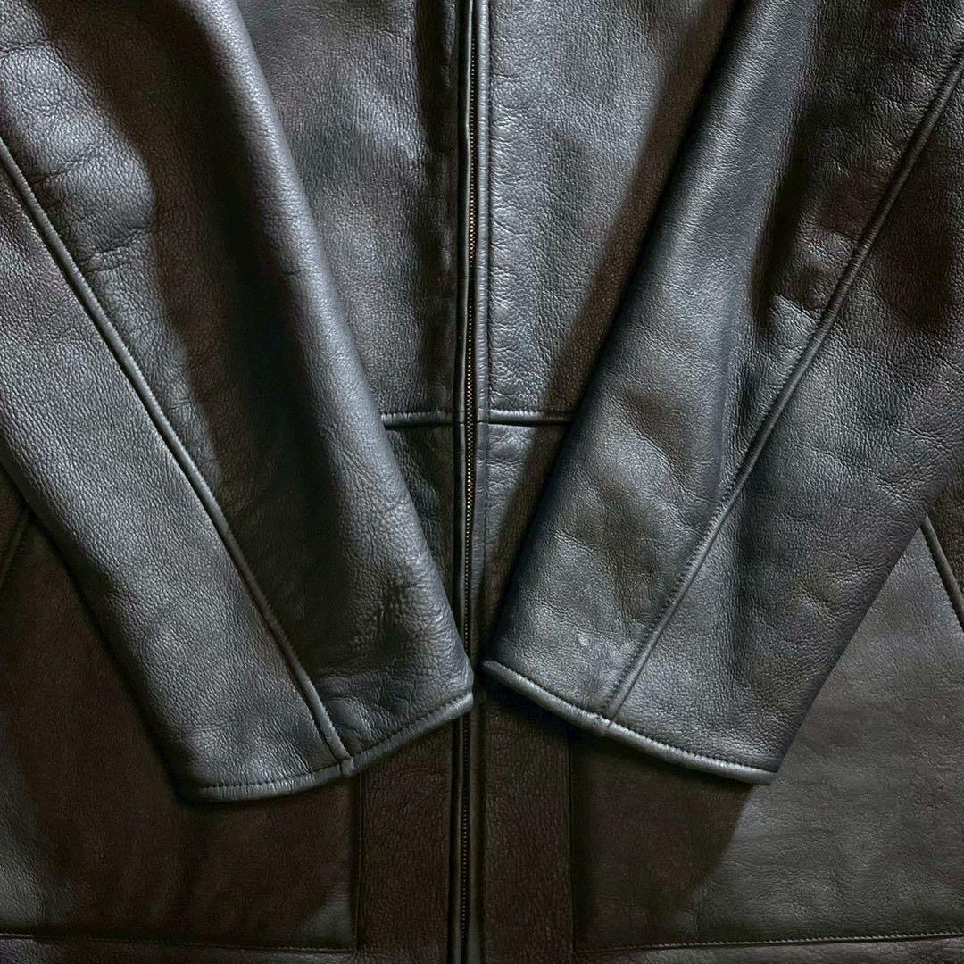 Ermenegildo Zegna ムートンコート レザーコート　ラム　L