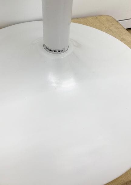 【P1】sakaya 患者用チェア 布張り 背付 円盤脚 座面回転