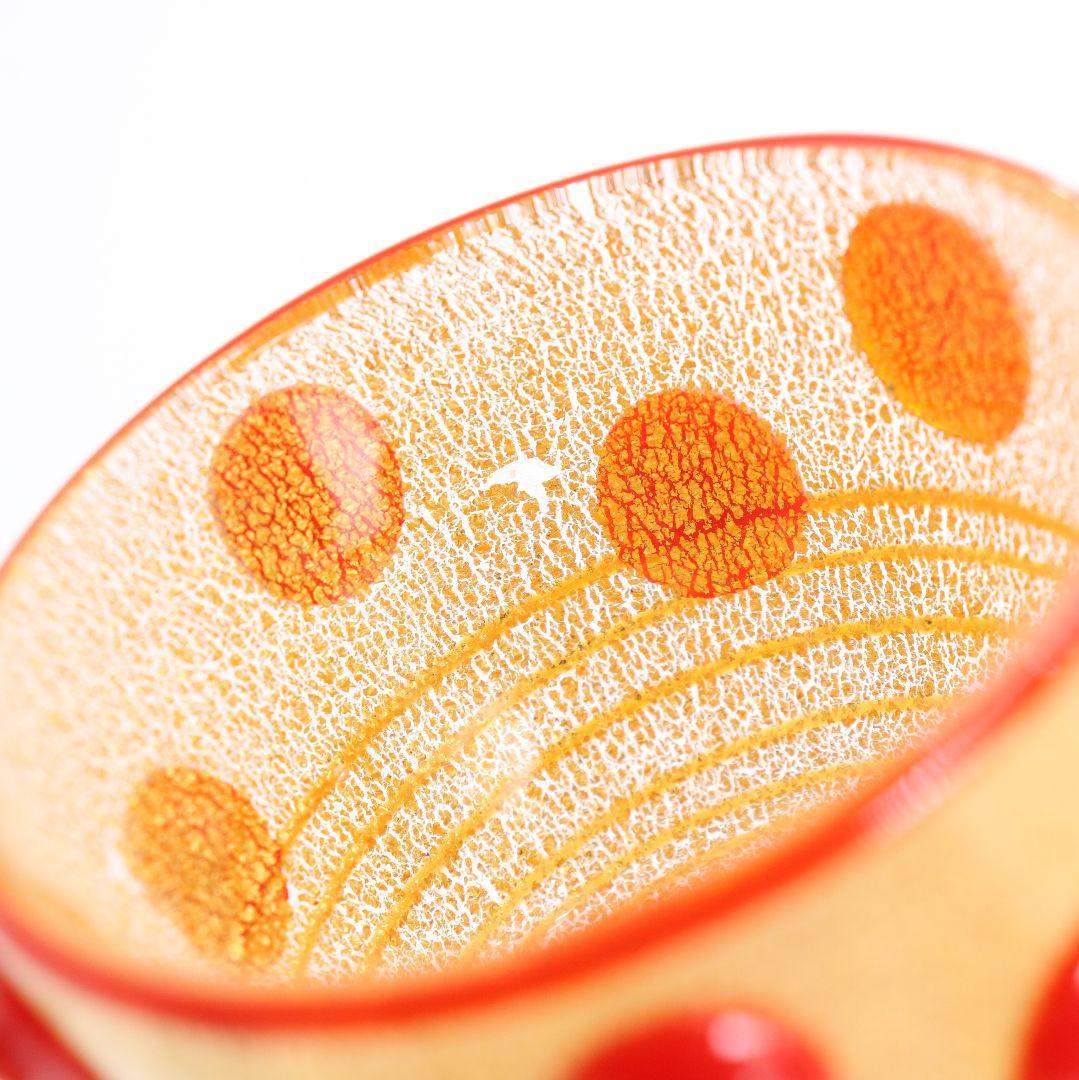 岩田久利作 ガラス 盃 ぐい呑み 酒器 合箱付　V551　R9