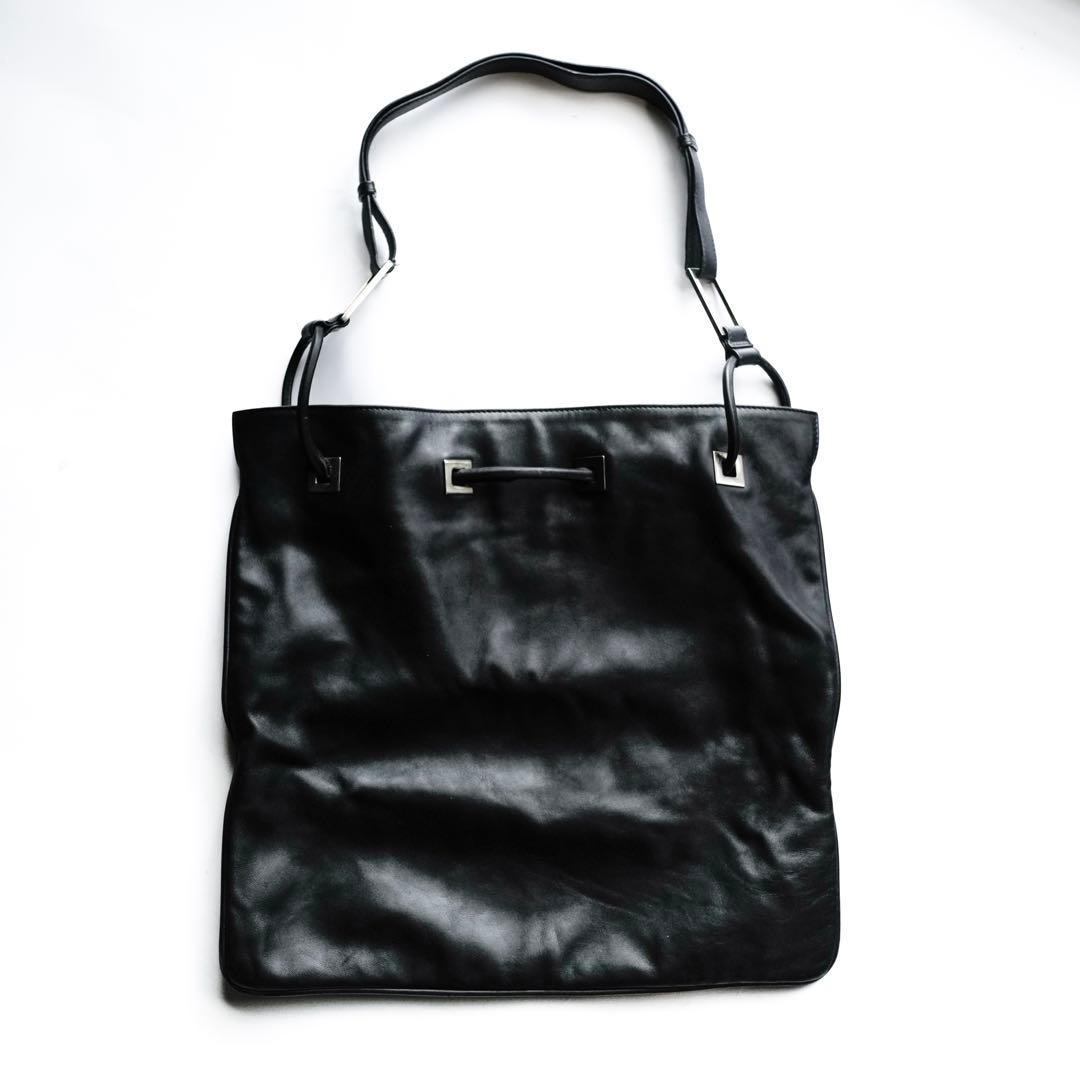 バッグ GUCCI TomFord Black Leather Shoulder Bag