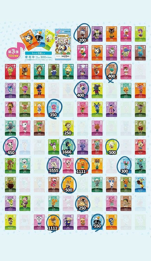 あつ森 amiiboカード あつまれどうぶつの森 とび森 アミーボカード