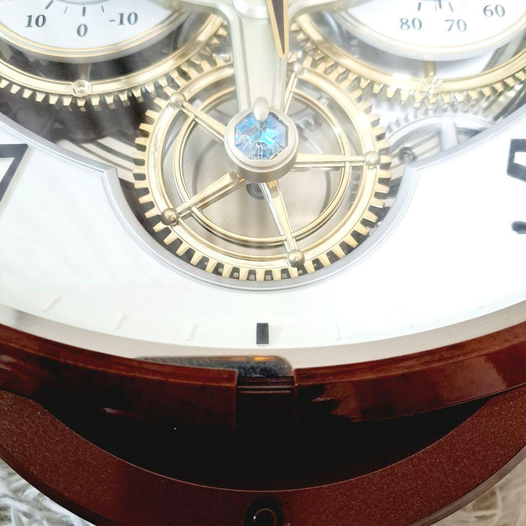 極美品 スモールワールドシーカー 4MN515RH23 電波カラクリ時計