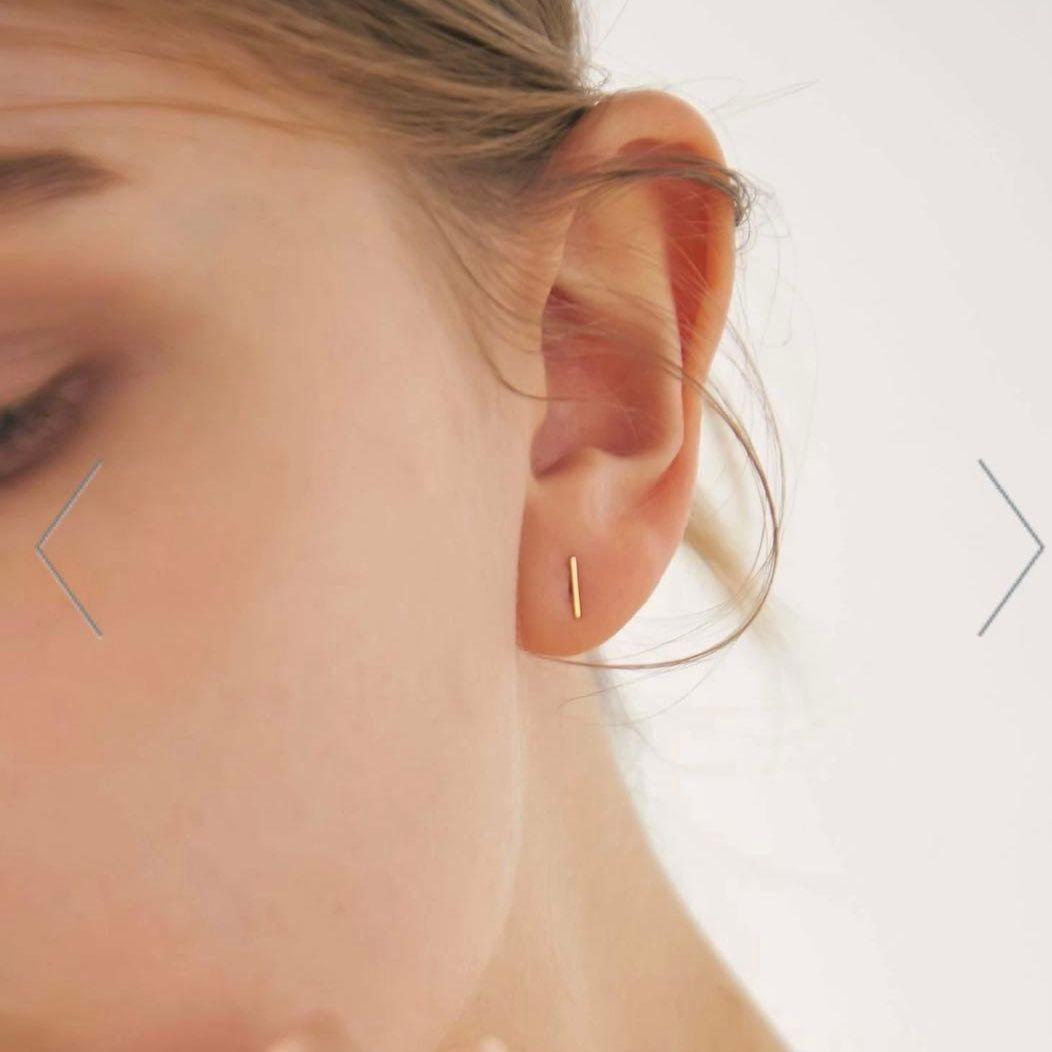 【美品】ete エテ　K10YG ワイヤー ピアス K18