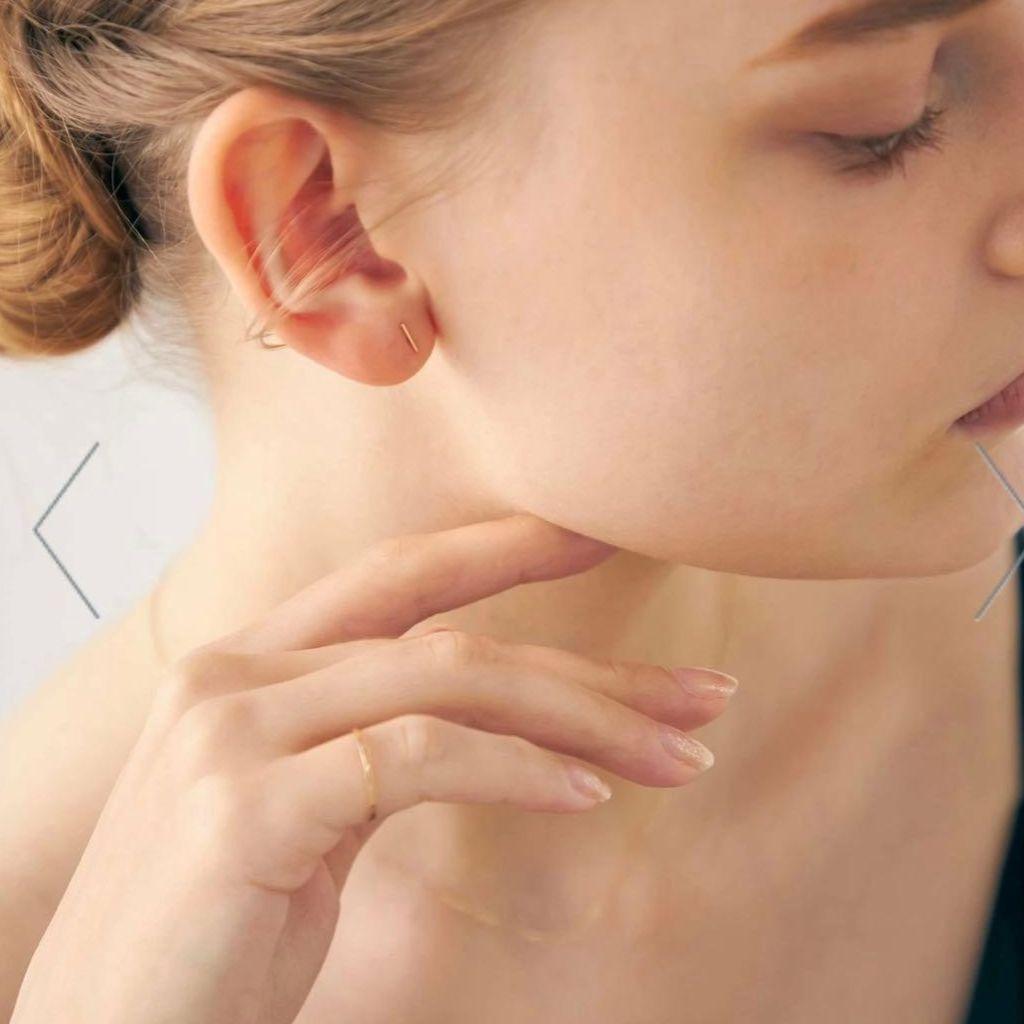 【美品】ete エテ　K10YG ワイヤー ピアス K18