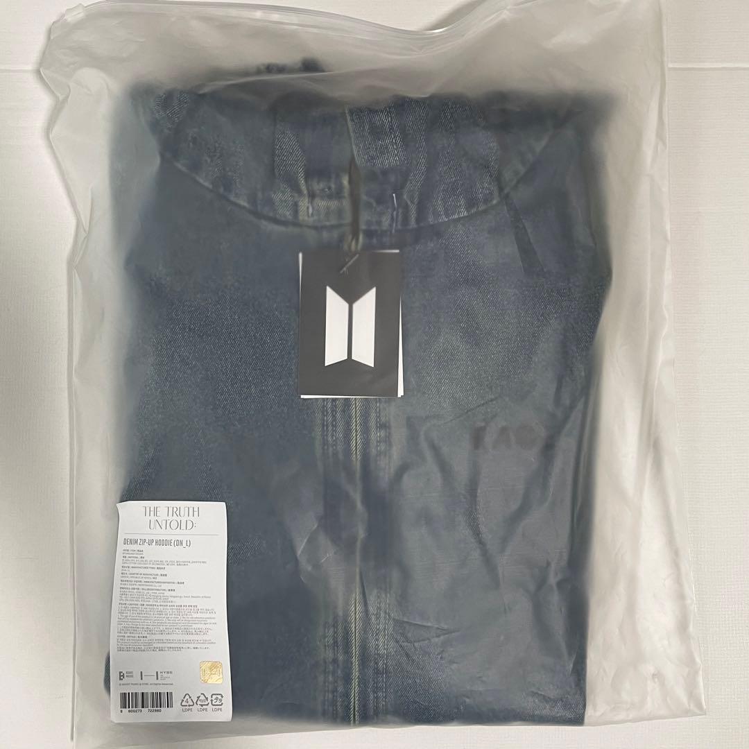 ジミン 展示会 デニム ジップアップ フーディー L BTS トレカなし 未使用