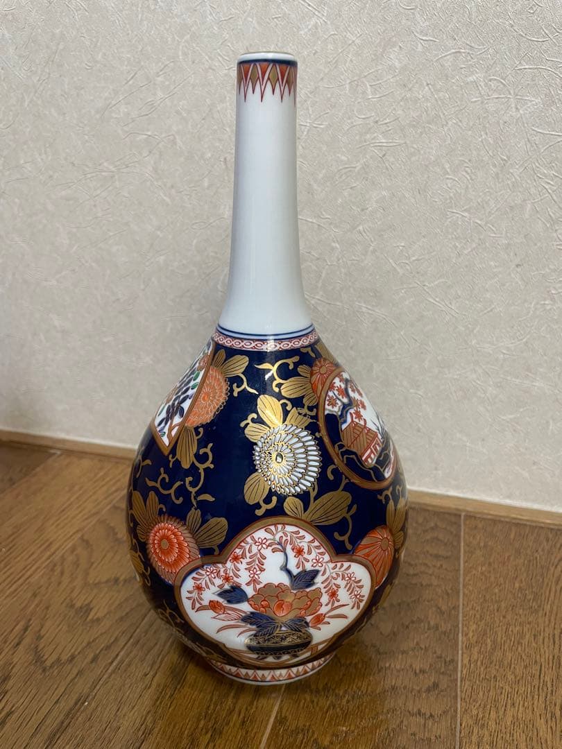 其泉　琳派古伊万里　一輪差　其泉作　其泉有田焼