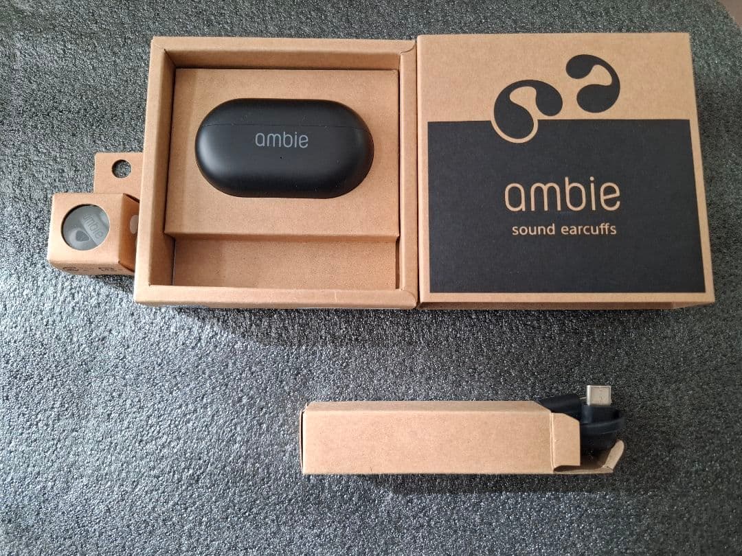 ambie AM-TW02 Black×Black　スターターセット