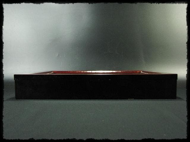 惺斎好 多田 桂寛 炉縁 溜塗 布目 布摺 布張 表千家 茶道具 f243